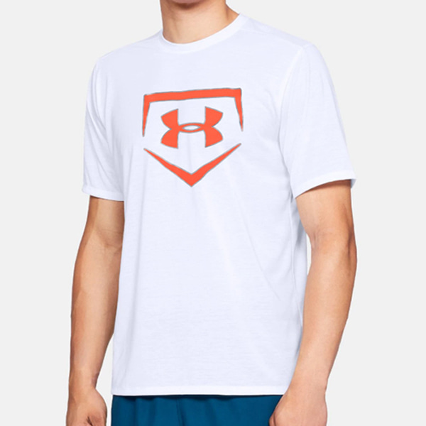 언더아머 반팔 티셔츠 / 1317277 백색 / 캐주얼 여름티 야구매니아