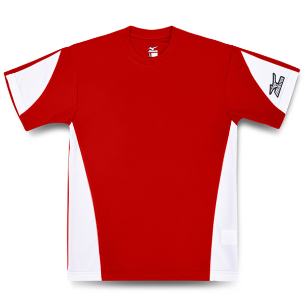 미즈노 하계티셔츠 12XA6T9062 적색 야구매니아