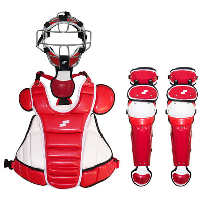 SSK 사사키 포수장비세트 CG14 적색 / 프로텍터 렉가드 헬멧 야구매니아